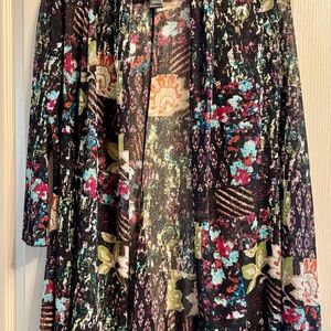 Ali Miles Multicolor Long Sleeve Dress